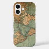 ヴィンテージ旧アンティークの世界地図 Case-Mate iPhoneケース (裏面)