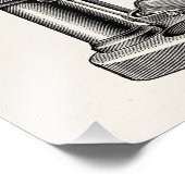 ヴィンテージ旧アンティーク科学機器顕微鏡 フォトプリント            (角)