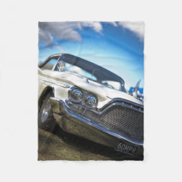 ヴィンテージ旧アンティーク車 フリースブランケット