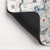 ヴィンテージ旧イギリスマップ履歴 – 恋人デザイン マウスパッド (コーナー)