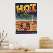 ヴィンテージ旧カリフォルニアの野菜クレートラベル ポスター (キッチン)