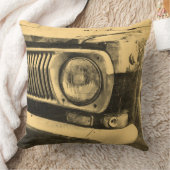 ヴィンテージ旧クラシック車ヘッドライト クッション (ブランケット)