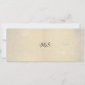 ヴィンテージ旧スタイルチケット結婚式招待状 招待状 (裏面)