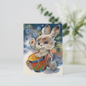 ヴィンテージ旧ソ連新年/クリスマス葉書 ポストカード (スタンド正面)