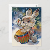 ヴィンテージ旧ソ連新年/クリスマス葉書 ポストカード (正面/裏面)