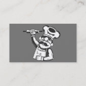 ヴィンテージ旧タイプベーカリーベーキングロゴ 名刺 (裏面)