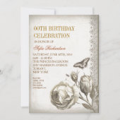 ヴィンテージ旧バースデーパーティ招待状 招待状 (正面)