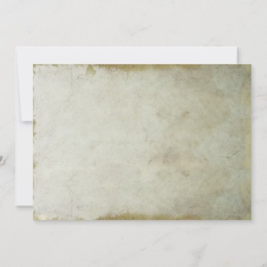 ヴィンテージ旧ビーチリハーサル夕食招待状 招待状 (裏面)