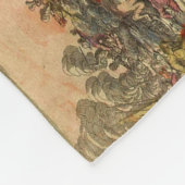 ヴィンテージ旧ワールドマップアンティークマップ フリースブランケット (角)