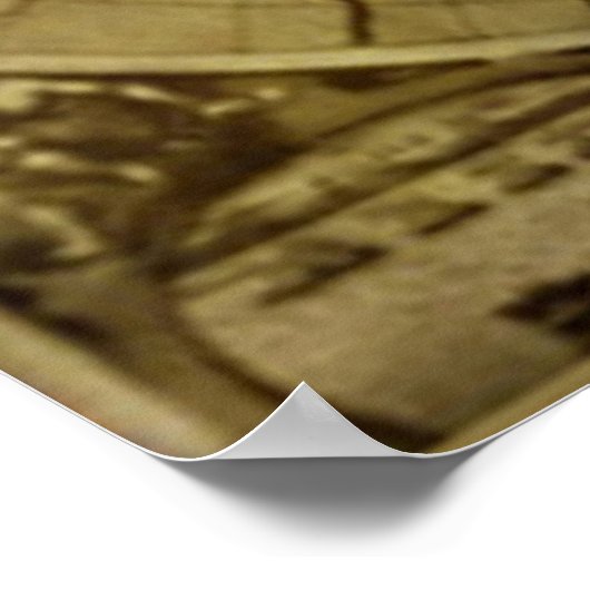 ヴィンテージ旧世界の地図 ポスター (角)