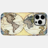 ヴィンテージ旧世界の地図 Case-Mate iPhoneケース (裏面 (横))