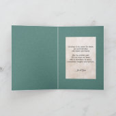 ヴィンテージ旧世界の父のクリスマスin雪 シーズンカード (内部)