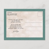 ヴィンテージ旧世界の父のクリスマスin雪 ポストカード (裏面)