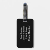 ヴィンテージ旧世界アンティークパーソナライズされた図 ラゲッジタグ (裏面縦)