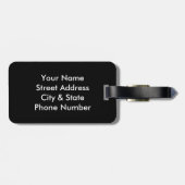 ヴィンテージ旧世界アンティークパーソナライズされた図 ラゲッジタグ (裏面横)