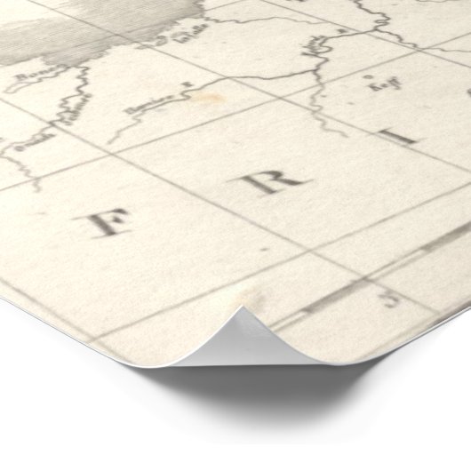 ヴィンテージ旧世界イタリアの地図イタリアングルメ ポスター (角)