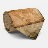 ヴィンテージ旧世界マップメンズファッションネクタイ ネクタイ (ロール)
