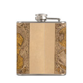 ヴィンテージ旧世界地図の歴史愛好家 フラスク (裏面)