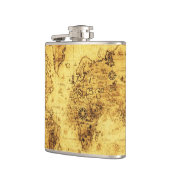 ヴィンテージ旧世界地図の歴史 – バフ フラスク (左)