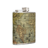 ヴィンテージ旧世界地図歴史愛好家 フラスク (右)
