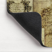 ヴィンテージ旧世界地図 マウスパッド (コーナー)