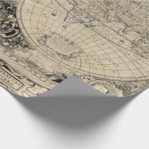 ヴィンテージ旧世界地図 ラッピングペーパー