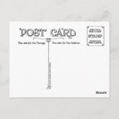 ヴィンテージ旧世界氏ウサギ絵画卵 ポストカード (裏面)