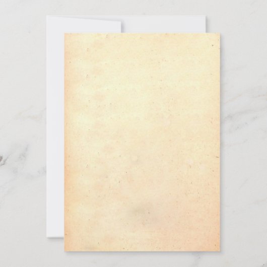 ヴィンテージ旧古代提案素朴レトロ結婚ズ 招待状 (裏面)