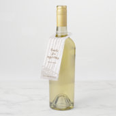 ヴィンテージ旧式なブラウン及び白いゴルフ募金活動 ボトルネックタグ (アングル)