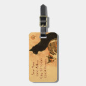 ヴィンテージ旧式な猫のTheophile Steinlen動物 ラゲッジタグ (正面縦)