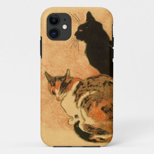 ヴィンテージ旧式な猫のTheophile Steinlen動物 Case-Mate iPhoneケース (裏面)