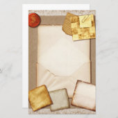 ヴィンテージ旧文房具 便箋 (正面/裏面)