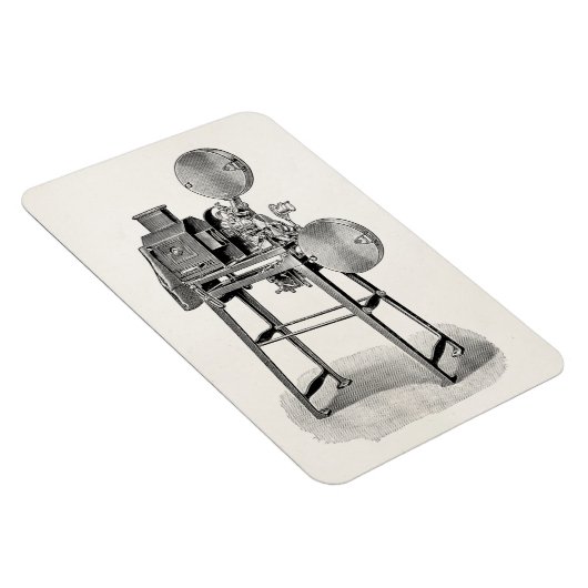 ヴィンテージ旧映画カメラ撮影機器 マグネット (右側)