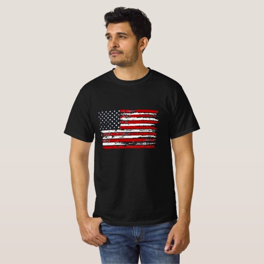 ヴィンテージ旧海軍アメリカ国旗 Tシャツ (正面フル)