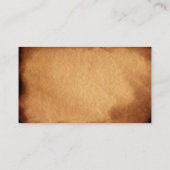 ヴィンテージ旧焼紙教授 名刺 (裏面)