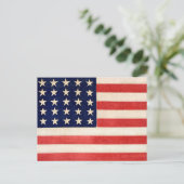 ヴィンテージ旧米国国旗 ポストカード (スタンド正面)