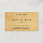 ヴィンテージ旧紙ス動揺してクリプト文字贅沢 名刺 (裏面)