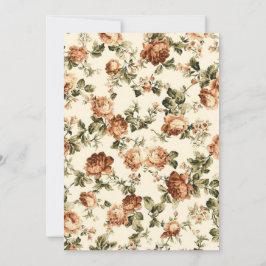 ヴィンテージ旧紙素朴結婚ズ 招待状