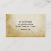 ヴィンテージ旧紙花柄名刺 名刺 (裏面)