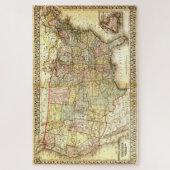 ヴィンテージ旧統一された州米国総合地図 ジグソーパズル (縦)