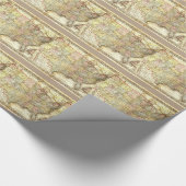 ヴィンテージ旧統一された州米国総合地図 ラッピングペーパー (角)