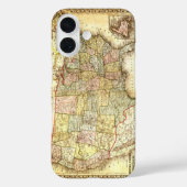 ヴィンテージ旧統一された州米国総合地図 Case-Mate iPhoneケース (裏面)