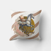 ヴィンテージ旧西ロッキングホース赤ちゃんシャワー クッション (裏面)