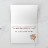 ヴィンテージ旧西ロッキングホース赤ちゃんシャワー サンキューカード (内部)