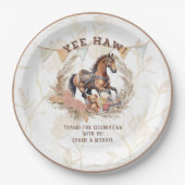 ヴィンテージ旧西ロッキングホース赤ちゃんシャワー ペーパープレート (正面)