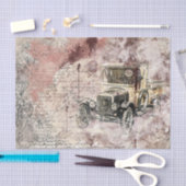 ヴィンテージ旧車のデカビクトリアンップ 薄葉紙 (クラフト)