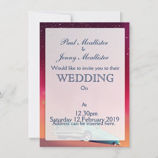 ヴィンテージ旧車 招待状 (正面)