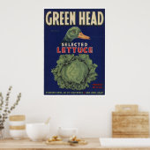 ヴィンテージ旧野菜クレートラベル ポスター (キッチン)