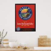 ヴィンテージ旧野菜クレートラベル ポスター (キッチン)