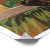 ヴィンテージ旧野菜フルーツクラートラベル ポスター (角)